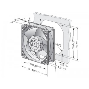 4650N Compact AC axial fans