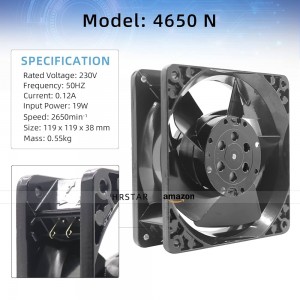 4650N Compact AC axial fans