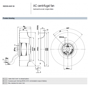 R2E250-AS47-26 Ebmpapst