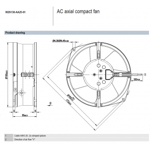 W2S130-AA25-01 Ebmpapst fans